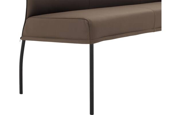 Goossens eetkamerbank funk bruin leer - 8227374-05