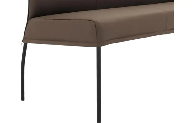 Goossens eetkamerbank funk bruin leer - 8227374-05
