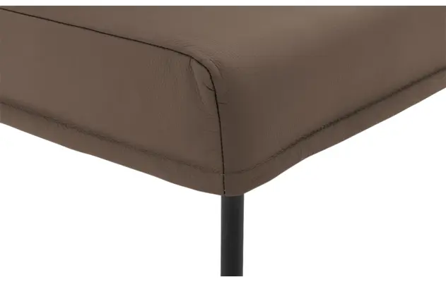 Goossens eetkamerbank funk bruin leer - 8227374-06