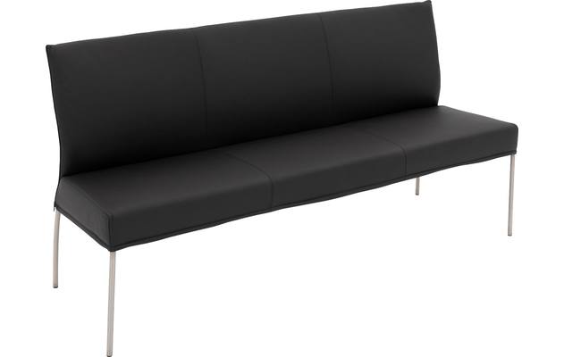 Goossens eetkamerbank funk zwart leer - 8227397-04