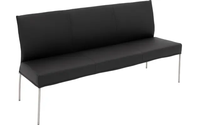 Goossens eetkamerbank funk zwart leer - 8227397-04