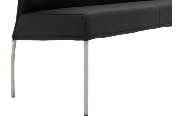 Goossens eetkamerbank funk zwart leer - 8227397-05