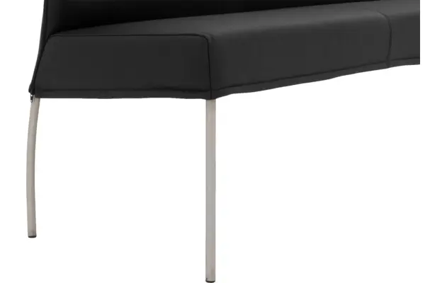 Goossens eetkamerbank funk zwart leer - 8227397-05