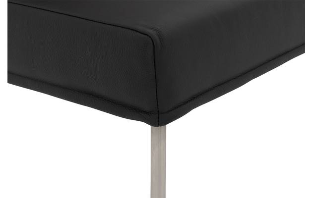Goossens eetkamerbank funk zwart leer - 8227397-06
