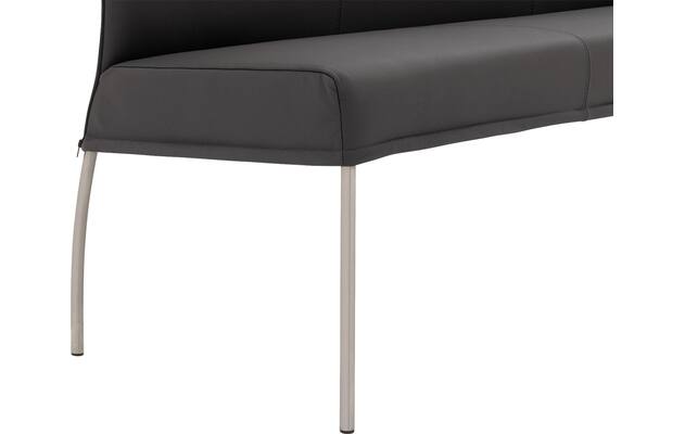 Goossens eetkamerbank funk grijs leer - 8227398-05
