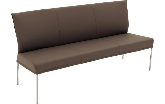 Goossens eetkamerbank funk bruin leer - 8227402-04
