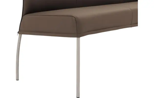 Goossens eetkamerbank funk bruin leer - 8227402-05