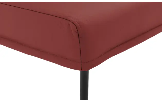 Goossens eetkamerbank funk rood leer - 8227415-06