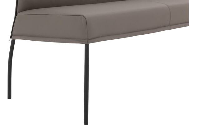 Goossens eetkamerbank funk grijs leer - 8227417-05