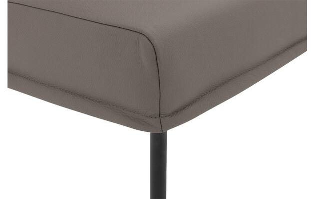 Goossens eetkamerbank funk grijs leer - 8227417-06