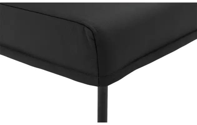 Goossens eetkamerbank funk zwart leer - 8227418-06