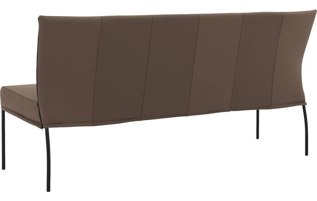 Goossens eetkamerbank funk bruin leer - 8227423-02