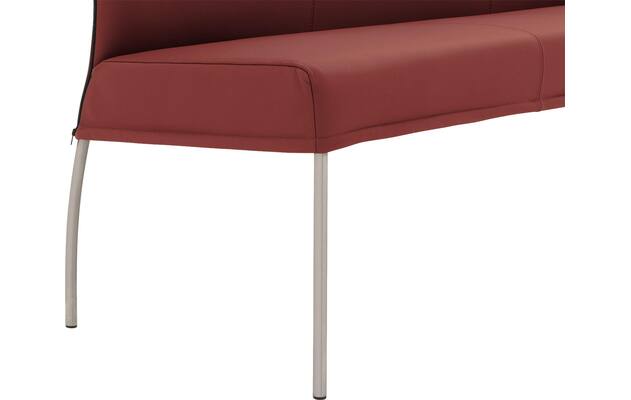Goossens eetkamerbank funk rood leer - 8227436-05