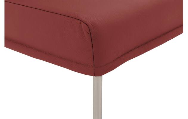 Goossens eetkamerbank funk rood leer - 8227436-06