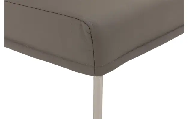 Goossens eetkamerbank funk grijs leer - 8227438-06