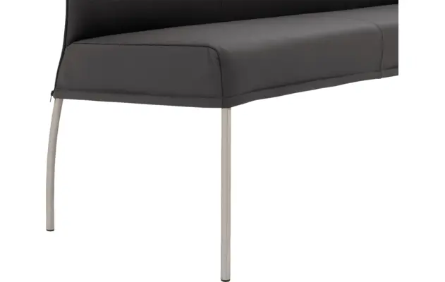Goossens eetkamerbank funk grijs leer - 8227440-05
