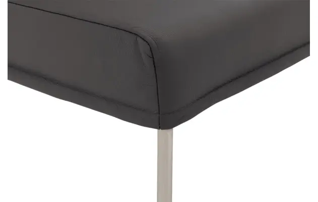 Goossens eetkamerbank funk grijs leer - 8227440-06