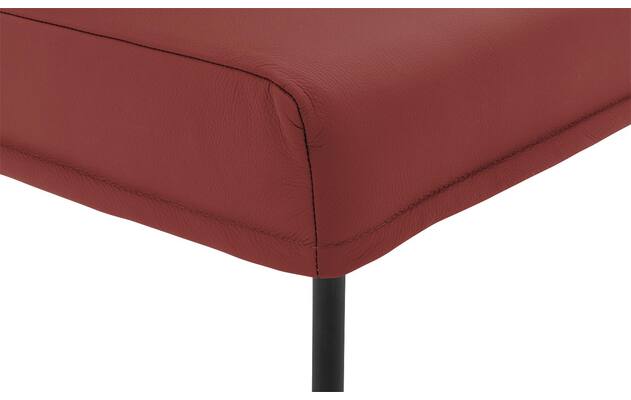 Goossens eetkamerbank funk rood leer - 8227457-06