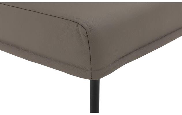 Goossens eetkamerbank funk grijs leer - 8227459-06