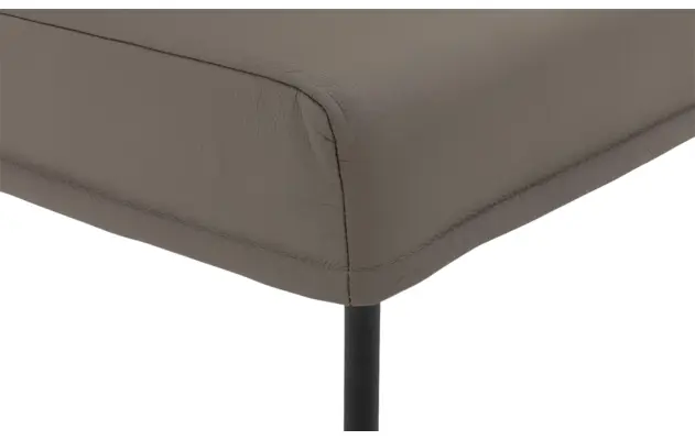 Goossens eetkamerbank funk grijs leer - 8227459-06