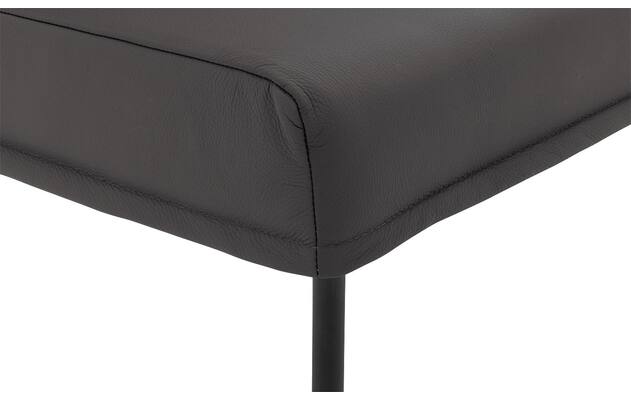 Goossens eetkamerbank funk grijs leer - 8227461-06