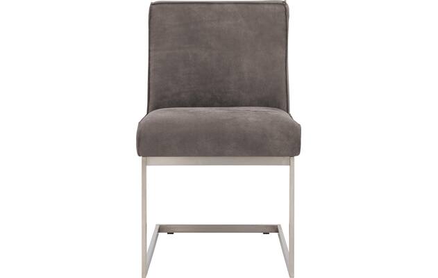 Goossens excellent eetkamerstoel tom grijs leer - 8227604-03