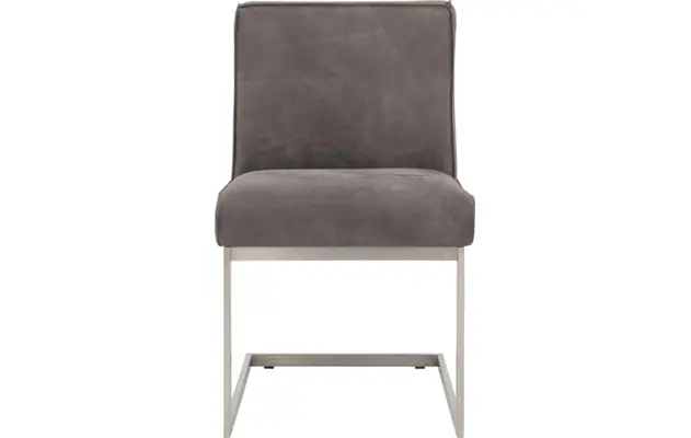 Goossens excellent eetkamerstoel tom grijs leer - 8227604-03