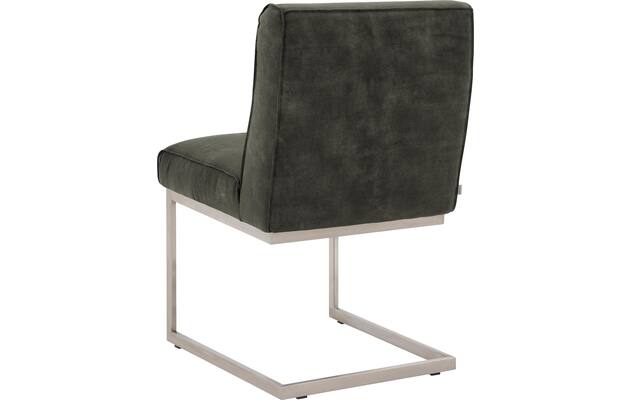 Goossens excellent eetkamerstoel tom groen leer - 8227605-02