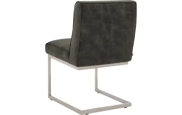 Goossens excellent eetkamerstoel tom groen leer - 8227605-02