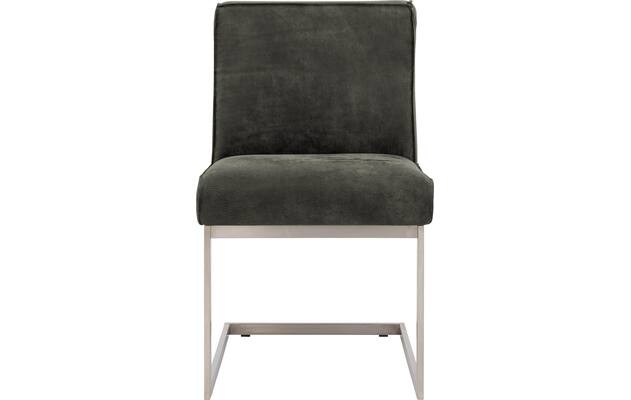 Goossens excellent eetkamerstoel tom groen leer - 8227605-03