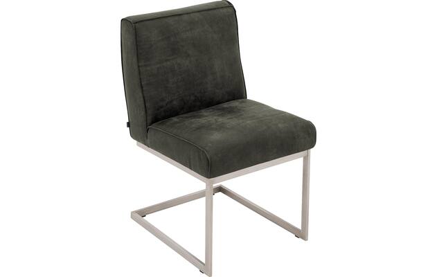 Goossens excellent eetkamerstoel tom groen leer - 8227605-04