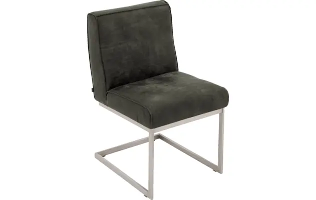 Goossens excellent eetkamerstoel tom groen leer - 8227605-04