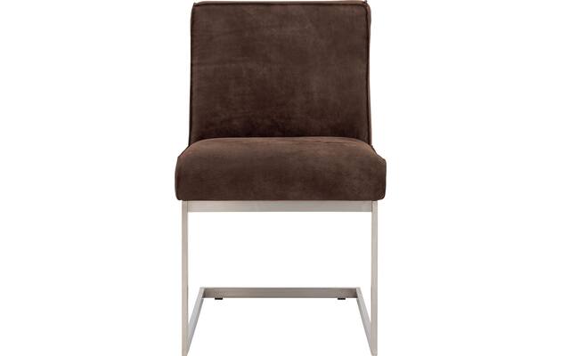 Goossens excellent eetkamerstoel tom bruin leer - 8227607-03