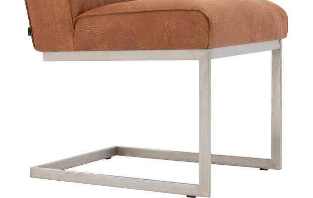 Goossens excellent eetkamerstoel tom bruin leer - 8227611-05