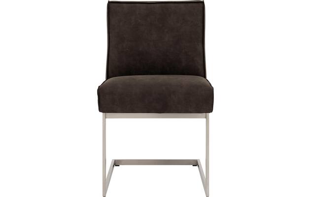 Goossens excellent eetkamerstoel tom bruin micro leer - 8227614-03