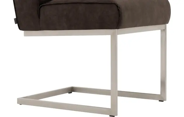 Goossens excellent eetkamerstoel tom bruin micro leer - 8227614-04