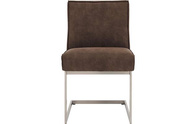 Goossens excellent eetkamerstoel tom bruin micro leer - 8227615-03