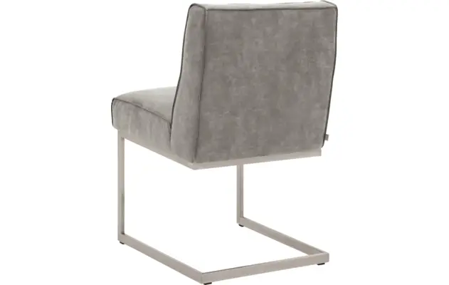 Goossens excellent eetkamerstoel tom grijs micro leer - 8227617-02