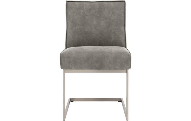 Goossens excellent eetkamerstoel tom grijs micro leer - 8227617-03