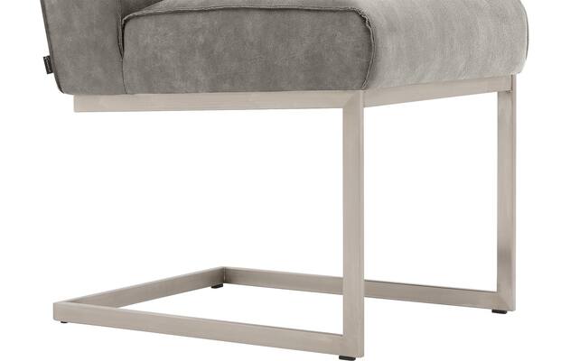 Goossens excellent eetkamerstoel tom grijs micro leer - 8227617-04