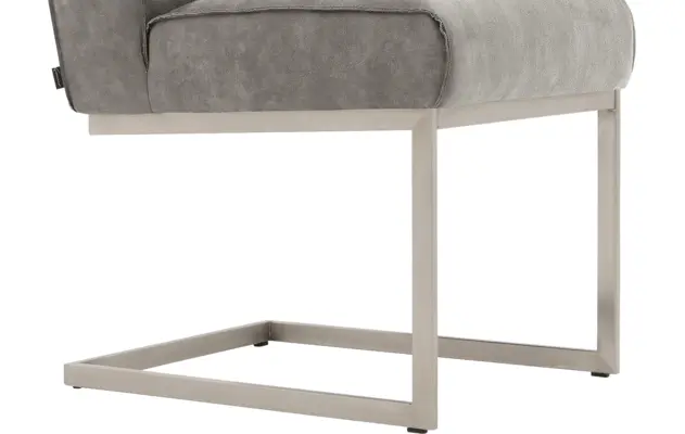 Goossens excellent eetkamerstoel tom grijs micro leer - 8227617-04