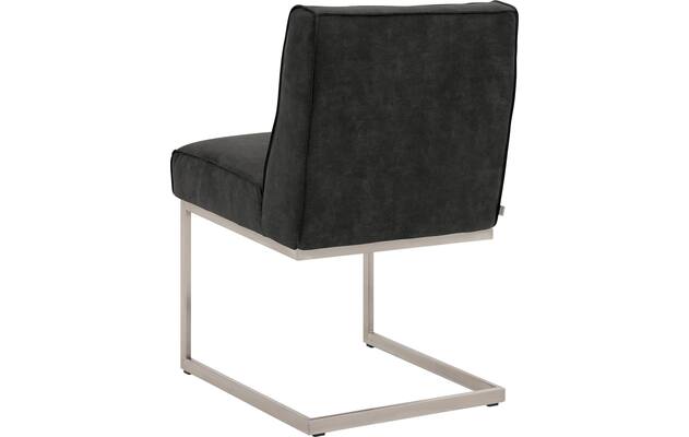 Goossens excellent eetkamerstoel tom grijs micro leer - 8227618-02