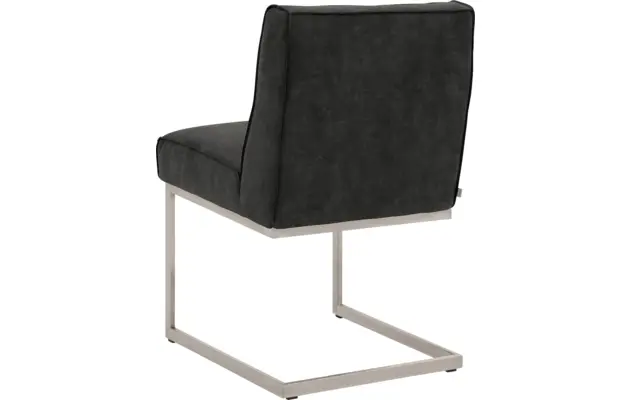 Goossens excellent eetkamerstoel tom grijs micro leer - 8227618-02