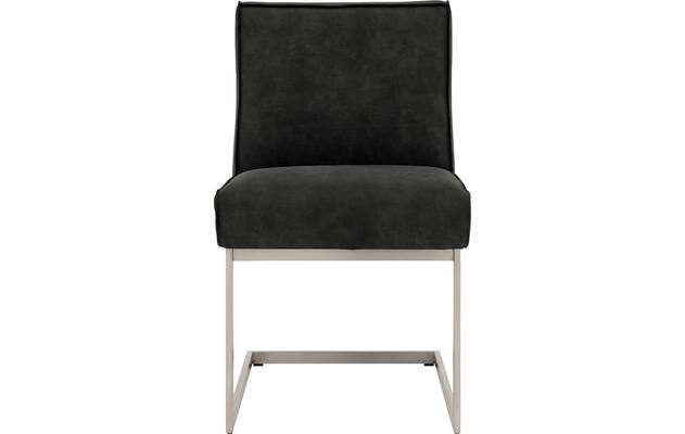 Goossens excellent eetkamerstoel tom grijs micro leer - 8227618-03