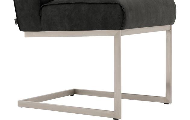 Goossens excellent eetkamerstoel tom grijs micro leer - 8227618-04