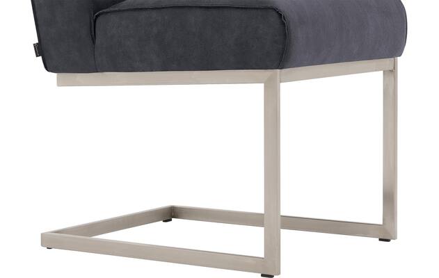 Goossens excellent eetkamerstoel tom blauw micro leer - 8227619-04