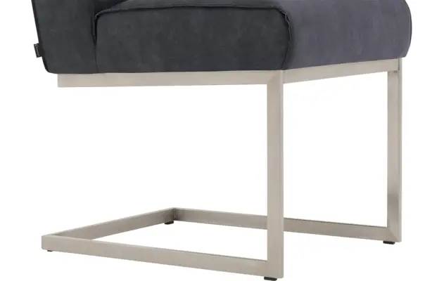 Goossens excellent eetkamerstoel tom blauw micro leer - 8227619-04