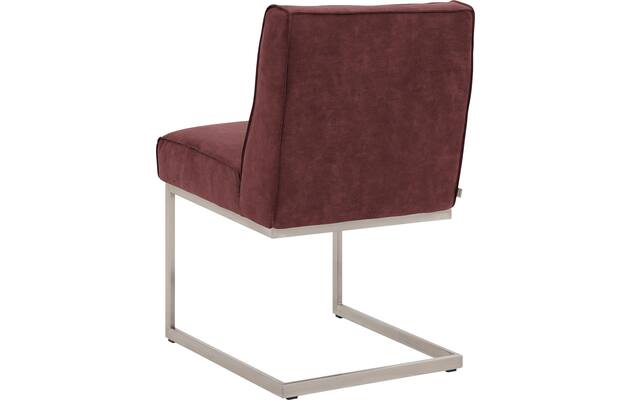 Goossens excellent eetkamerstoel tom rood micro leer - 8227620-02