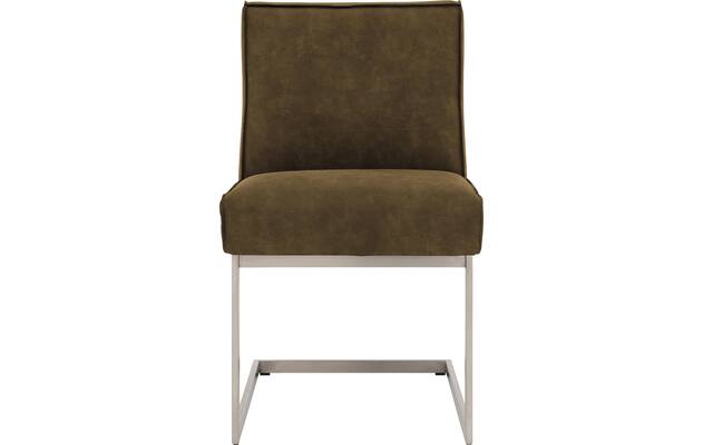 Goossens excellent eetkamerstoel tom groen micro leer - 8227621-03