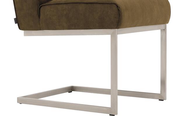 Goossens excellent eetkamerstoel tom groen micro leer - 8227621-04